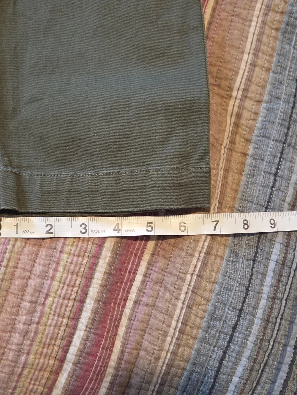 J. Crew Stretch 484 Slim Casual Dress Khaki/Chinos Military Green Men's 32x32